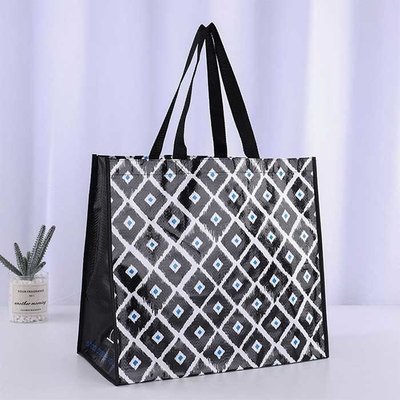 Woven Polypropylene Reusable Shopping Bags 120Gsm AntiBacterial Shrink Proof