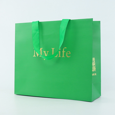 Luxury Gift Custom Logo Paper Bag With Rope Handle