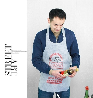 OEM Adjustable Disposable Non Woven Apron Sleeveless AZO Free