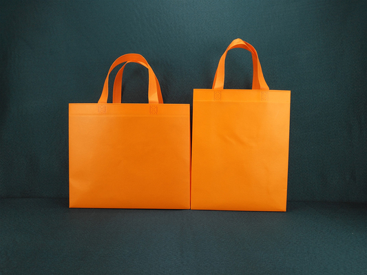 Biodegradable die cut non-woven shopping bags with logos custom printed recycled grocery eco friendly reusable bags