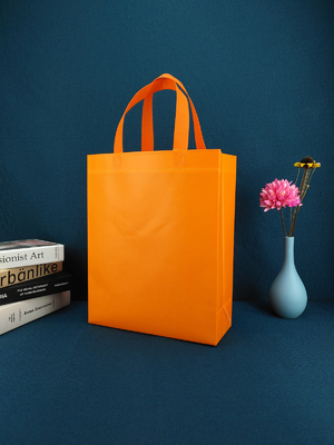 Biodegradable die cut non-woven shopping bags with logos custom printed recycled grocery eco friendly reusable bags