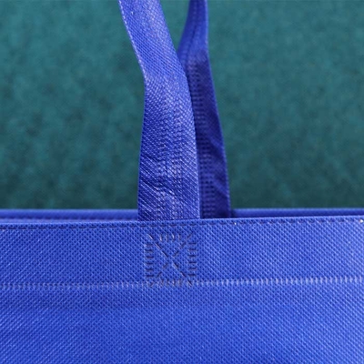 Heat Transfer Non Woven Polypropylene Shopping Bags Blue Anti Pull