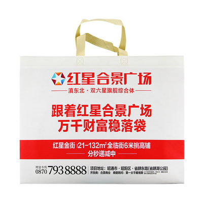 Reusable Polypropylene Non Woven Bags Breathable NonWoven Tote Bag