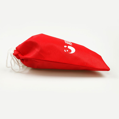 Heat Transfer 20*41cm Polypropylene Drawstring Bag Red 60Gsm