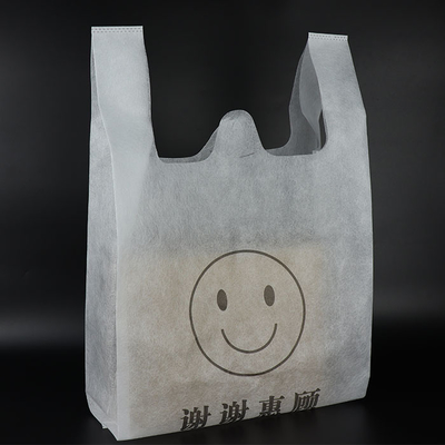 Laminated Polypropylene Non Woven T Shirt Bag Tear Resistant