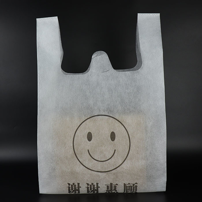 Laminated Polypropylene Non Woven T Shirt Bag Tear Resistant