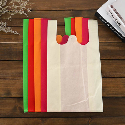 50gsm Eco Non Woven T Shirt Bag Supermarket Custom Printed Non Woven Tote Bags