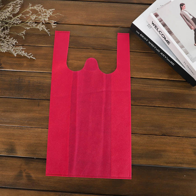 50gsm Eco Non Woven T Shirt Bag Supermarket Custom Printed Non Woven Tote Bags