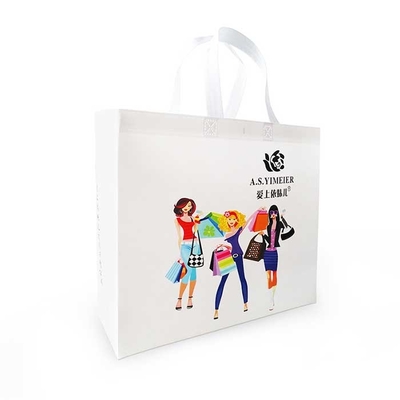 Spunbonded 50Gsm Polypropylene Fabric Shopping Bags Biodegradable