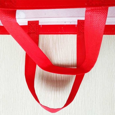 Breathable Tote Promotional Non Woven Shopping Bags Shrink Resistant