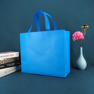 Environmental Friendly Non Woven Shopping Bags 90gsm Heat Transfer Printed