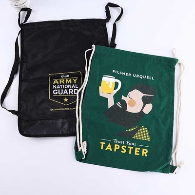 Grocery Polypropylene Reusable Drawstring Non Woven Bag 100Gsm Breathable