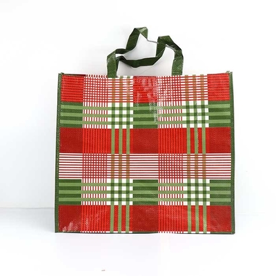 Shopping Woven Fabric Bag 185Gsm Bopp Woven Bags Recyclable