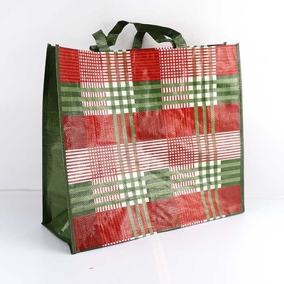 Shopping Woven Fabric Bag 185Gsm Bopp Woven Bags Recyclable