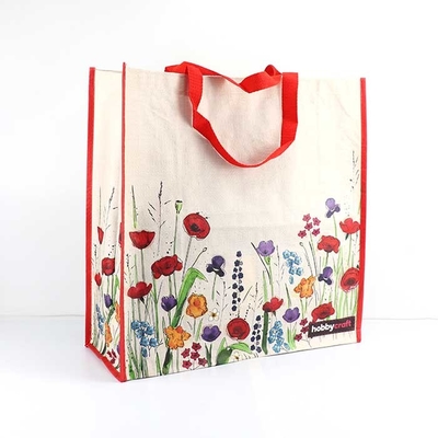 Eco Friendly 165Gsm Sewing Shopping Bags Full Color Custom Printed Non Woven Tote Bags