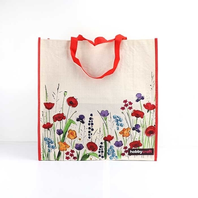 Eco Friendly 165Gsm Sewing Shopping Bags Full Color Custom Printed Non Woven Tote Bags