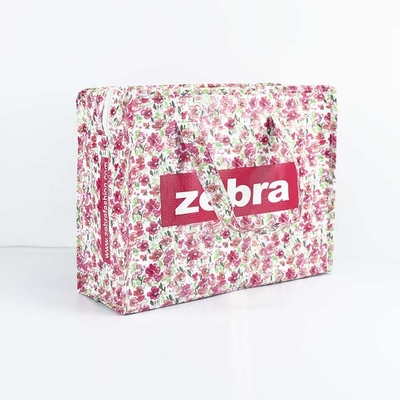 Foldable Environmental Friendly Handle PP Woven Bags For Supermarket