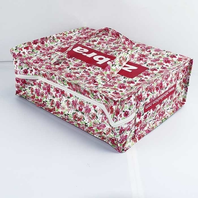 Foldable Environmental Friendly Handle PP Woven Bags For Supermarket