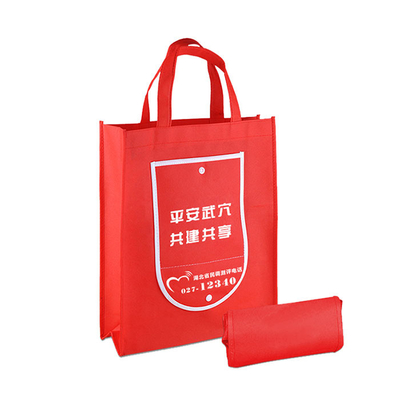 Silk Screen 96gsm Laminated Non Woven Biodegradable Bags Eco Custom Non Woven Tote Bags
