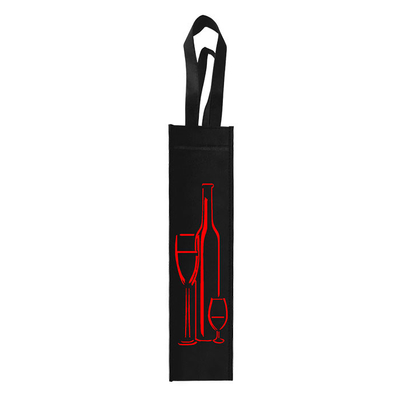 Recycled PP Non Woven Wine Bags 50gsm Printed Wine Bottle Gift Bags