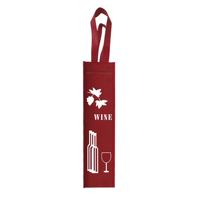 Recycled PP Non Woven Wine Bags 50gsm Printed Wine Bottle Gift Bags