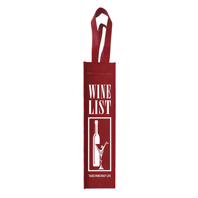 Recycled PP Non Woven Wine Bags 50gsm Printed Wine Bottle Gift Bags