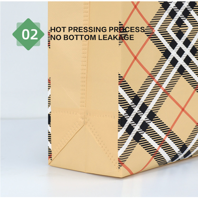 Non Woven Tote Shopping Bags Enviromental Protection 80gsm