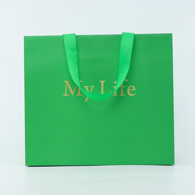 Luxury Gift Custom Logo Paper Bag With Rope Handle